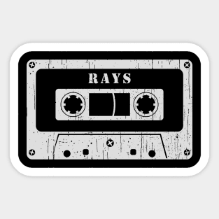 Rays - Vintage Cassette White Sticker